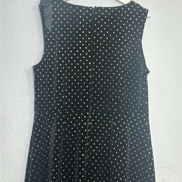 Talbots RSVP Women’s Size XLarge Black Gold Velvet Sleeveless Formal Cocktail - Picture 4 of 13